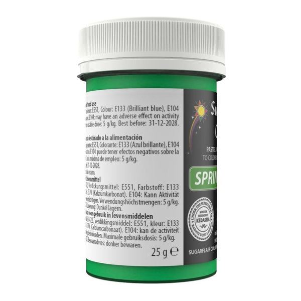 Sugarflair Spring Green - Pastel Paste Concentrate Colouring 25g
