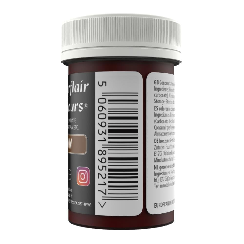 Sugarflair Brown - Pastel Paste Concentrate Colouring 25g