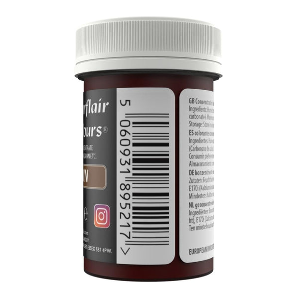 Sugarflair Brown - Pastel Paste Concentrate Colouring 25g