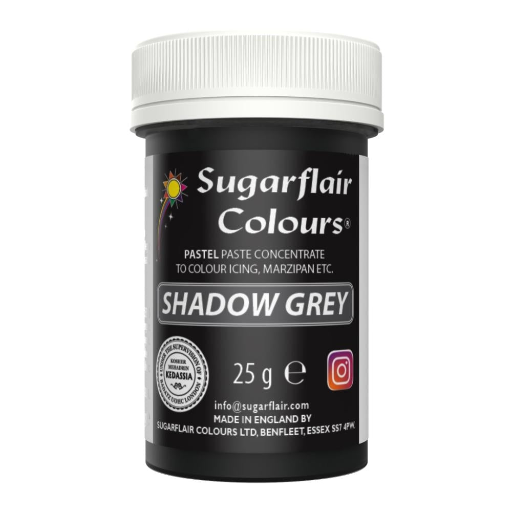 Sugarflair Shadow Grey - Pastel Paste Concentrate Colouring 25g