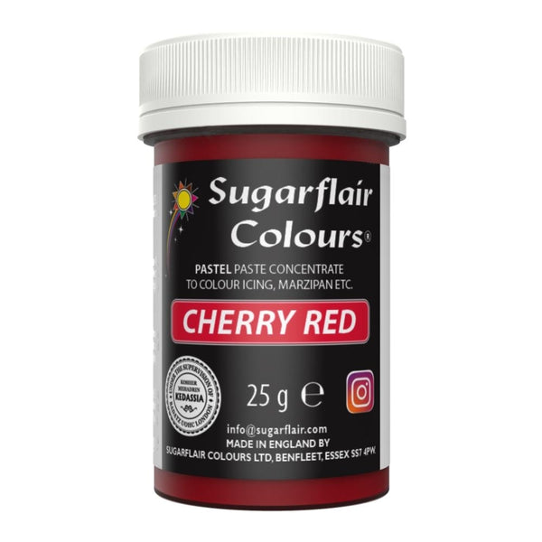 Sugarflair Cherry Red - Pastel Paste Concentrate Colouring 25g