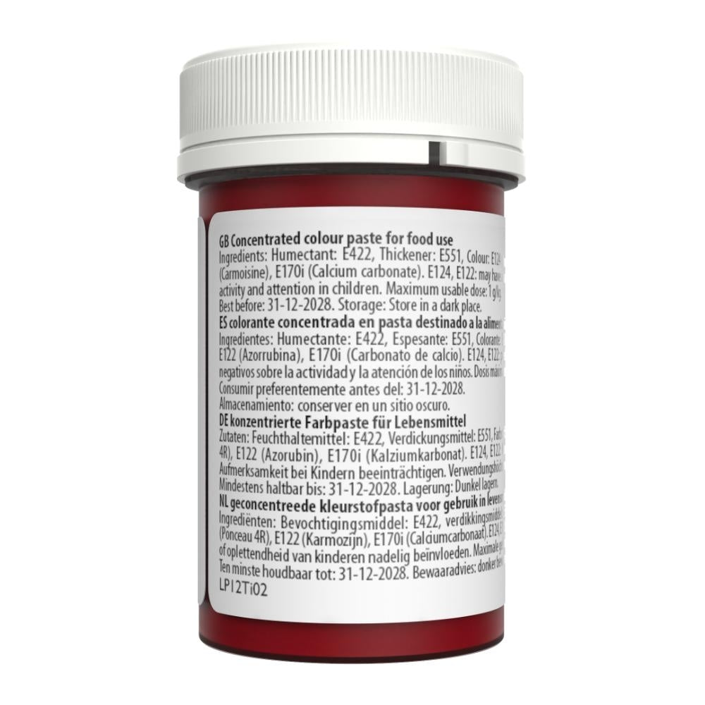 Sugarflair Cherry Red - Pastel Paste Concentrate Colouring 25g