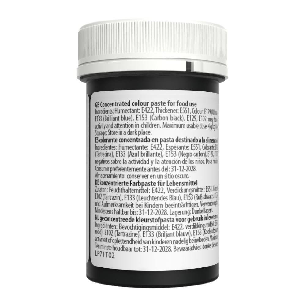 Sugarflair Midnight Black - Pastel Paste Concentrate Colouring 25g