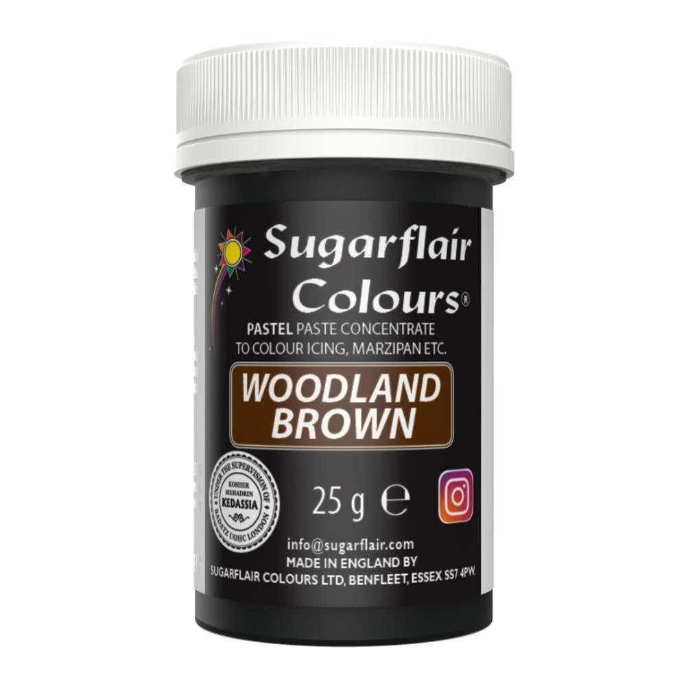 Sugarflair Woodland Brown - Pastel Paste Concentrate Colouring 25g