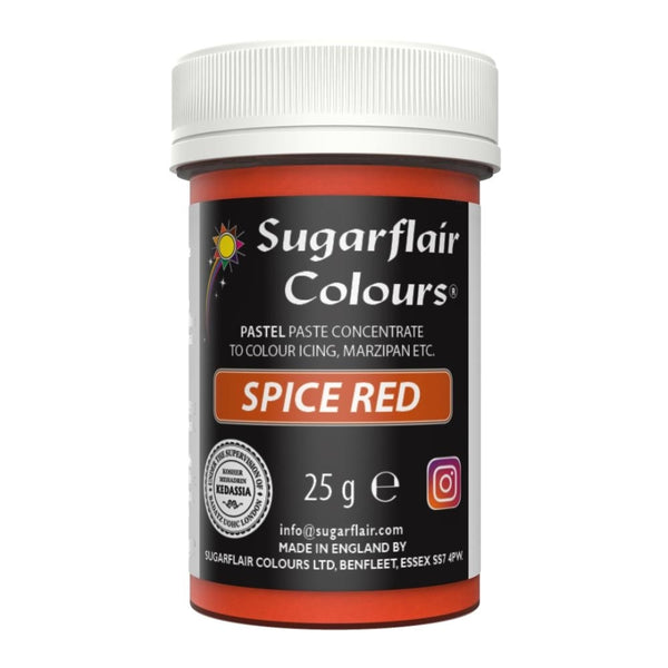 Sugarflair Spice Red - Pastel Paste Concentrate Colouring 25g