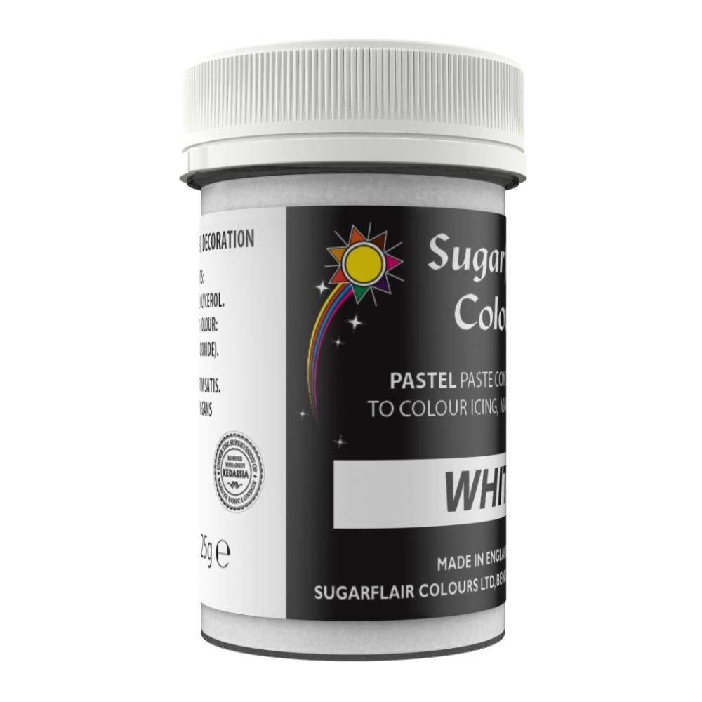 Sugarflair White - Pastel Paste Concentrate Colouring 25g