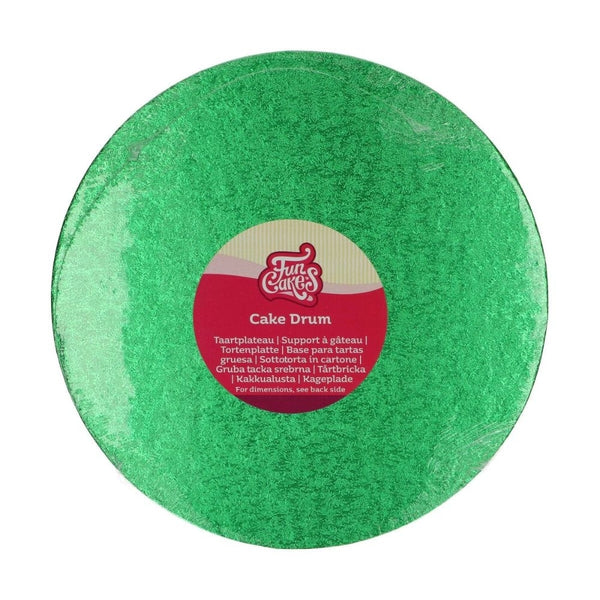 The Cake Decorating Co. Green Round Drum Cake Board