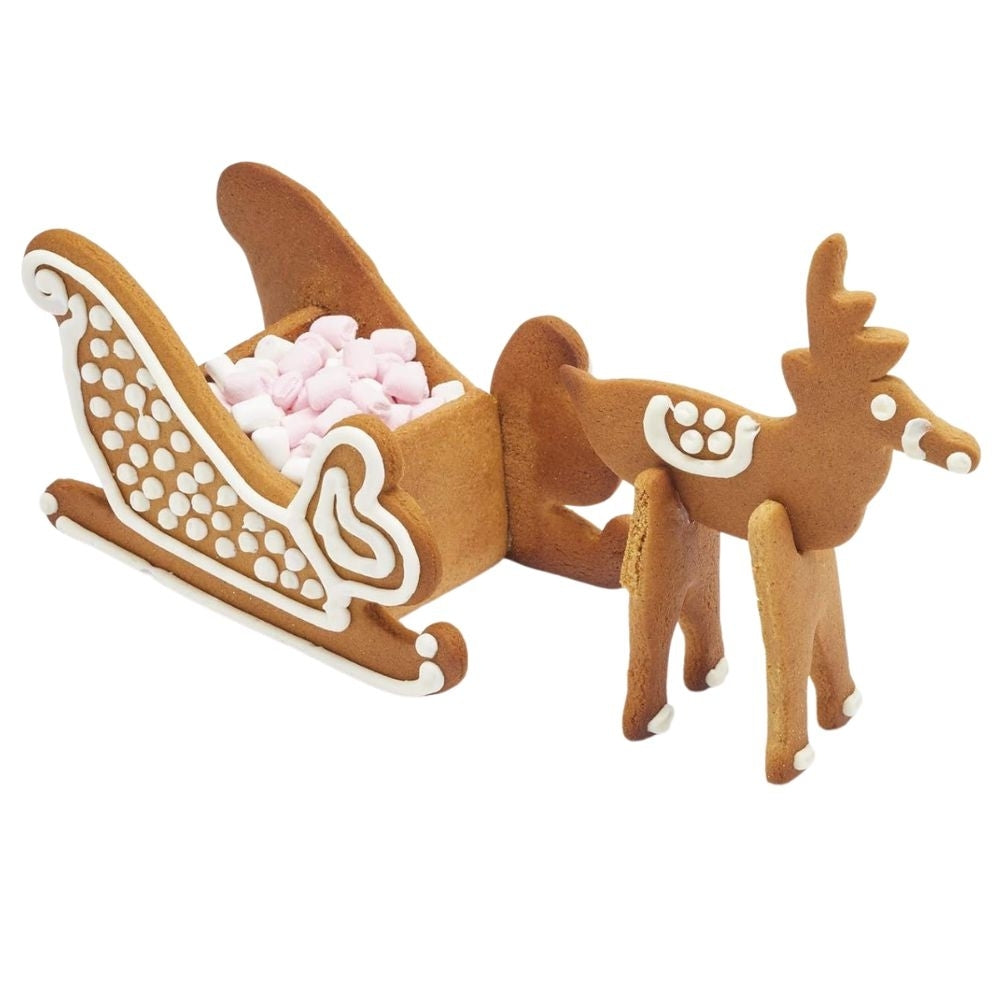 Kitchencraft 3D Sleigh & Reindeer Cookie Cutter Set