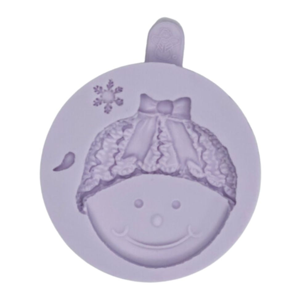 Karen Davies Snowman Head Bow Silicone Mould