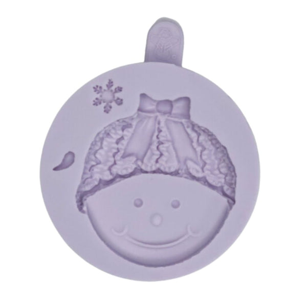 Karen Davies Snowman Head Bow Silicone Mould