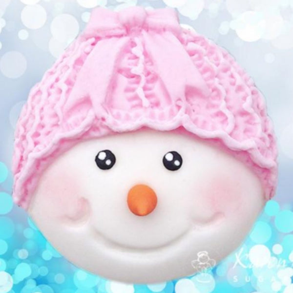 Karen Davies Snowman Head Bow Silicone Mould