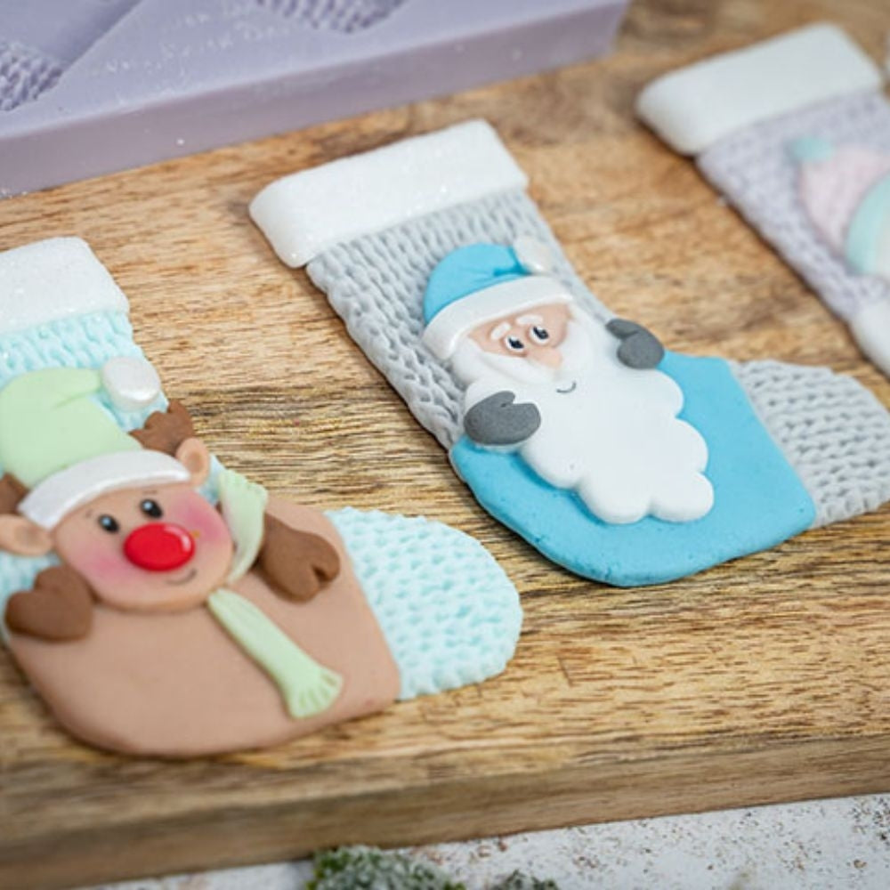 Karen Davies Christmas Stockings Silicone Mould