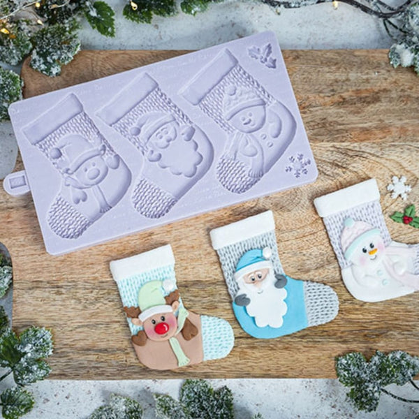 Karen Davies Christmas Stockings Silicone Mould