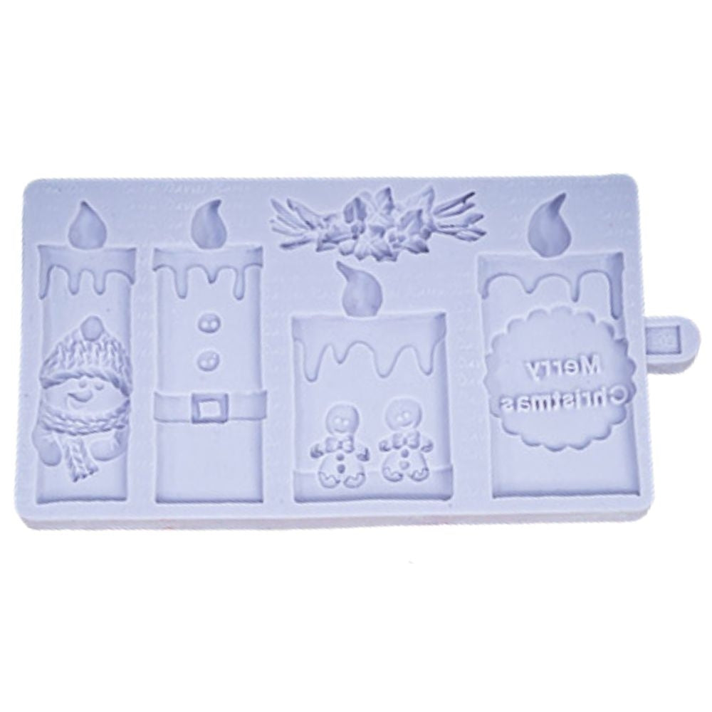 Karen Davies Christmas Candles Silicone Mould