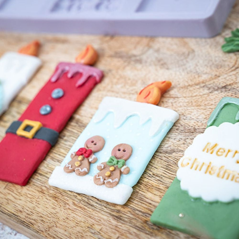 Karen Davies Christmas Candles Silicone Mould