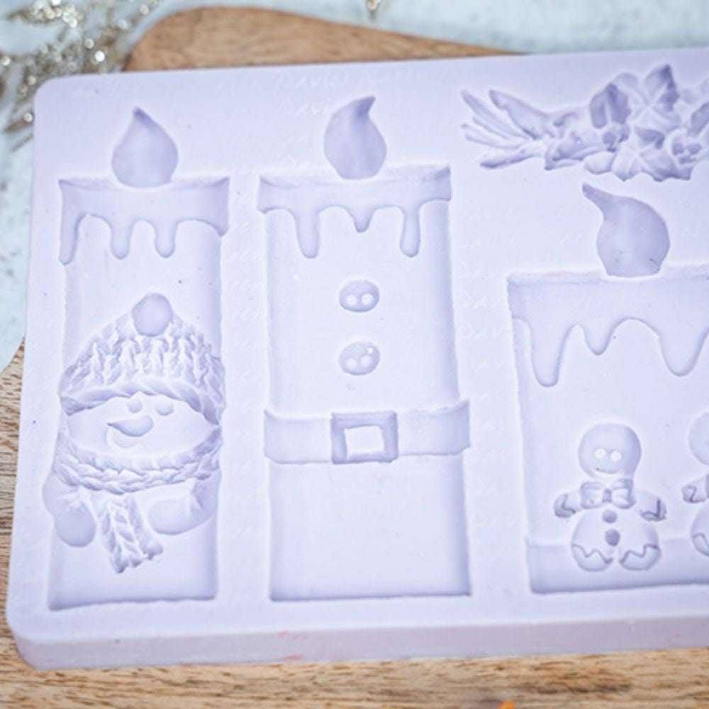 Karen Davies Christmas Candles Silicone Mould