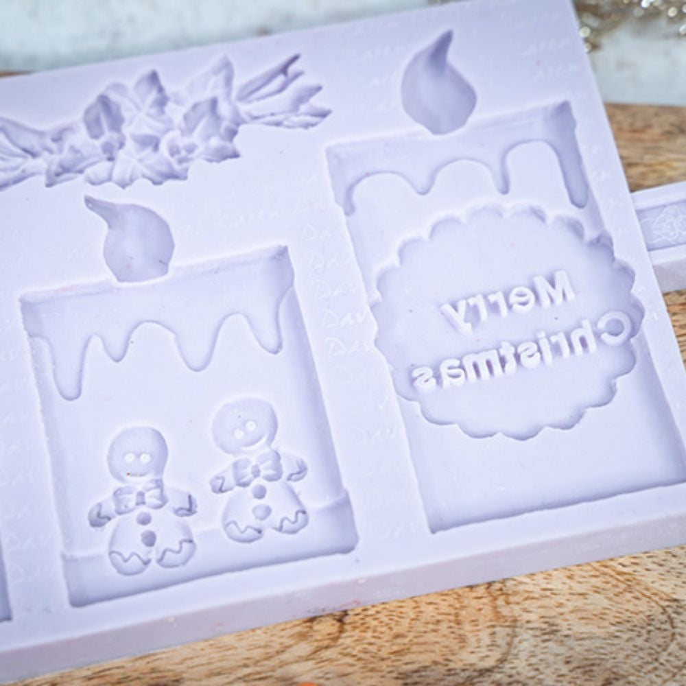 Karen Davies Christmas Candles Silicone Mould