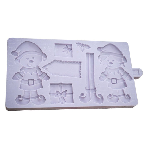 Karen Davies Christmas Elves Silicone Mould