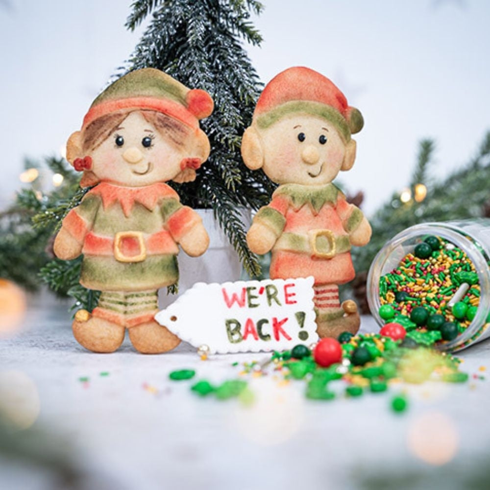 Karen Davies Christmas Elves Silicone Mould