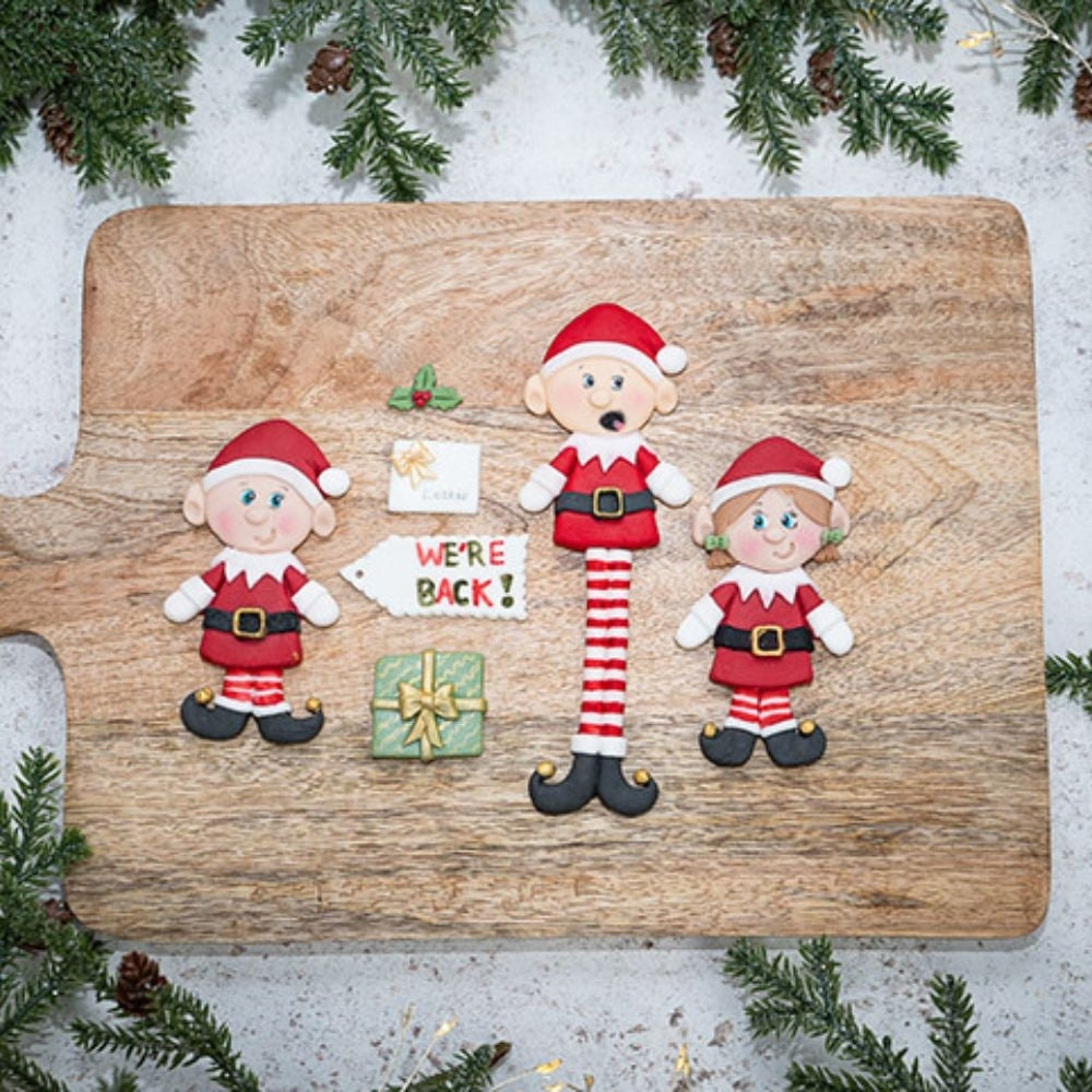 Karen Davies Christmas Elves Silicone Mould