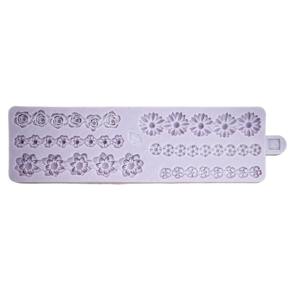Karen Davies Miniature Flower Borders Silicone Mould