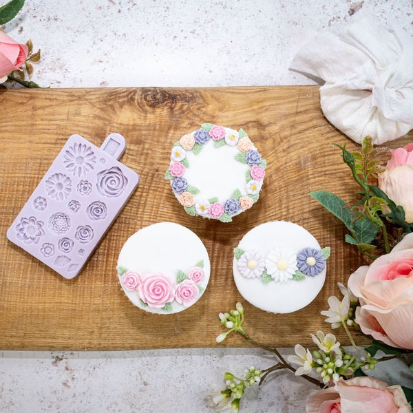 Karen Davies Miniature Flowers Silicone Mould