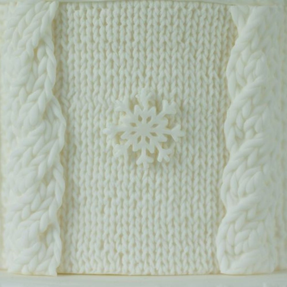 Karen Davies Rustic Cable Knit Silicone Mould