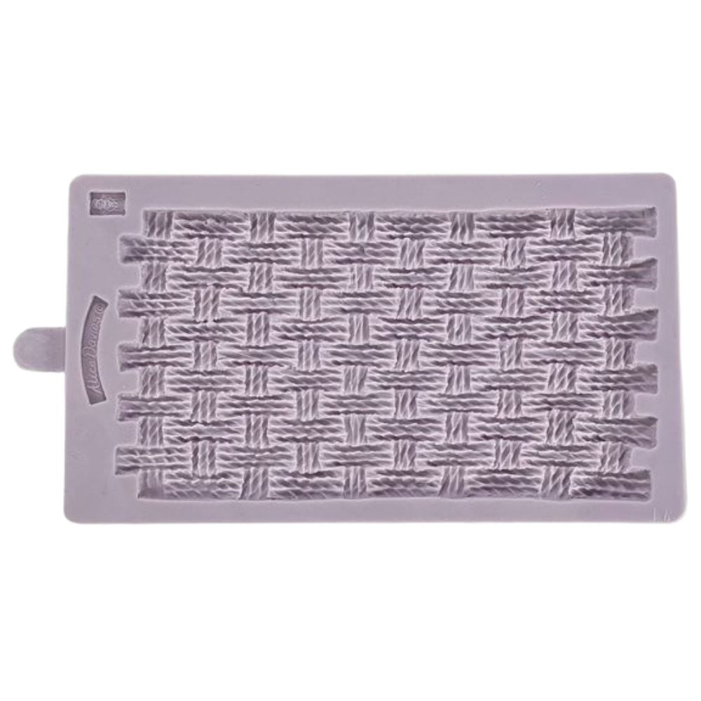 Karen Davies Rustic Basket Weave Silicone Mould