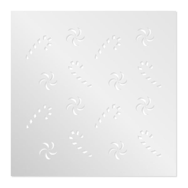 Simply Making Candy Cane Christmas Cake Stencil