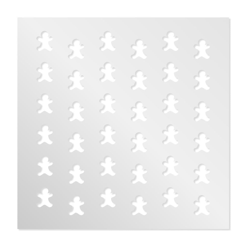 Simply Making Gingerbread Man Christmas Cake Stencil