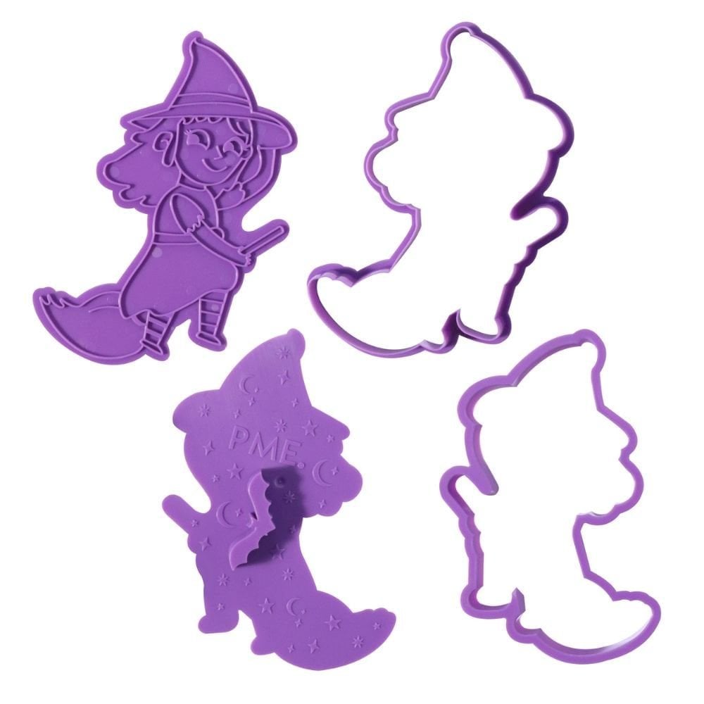 PME Creepy Characters Halloween Cookie Cutters & Stamps Set Of 3