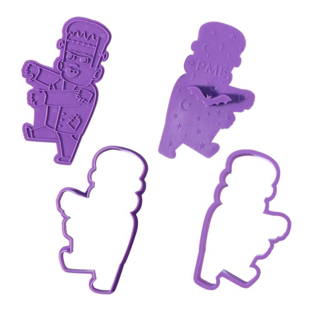 PME Creepy Characters Halloween Cookie Cutters & Stamps Set Of 3
