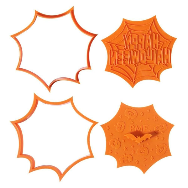 PME Happy Halloween Cookie Cutters & Stamps Set Of 3