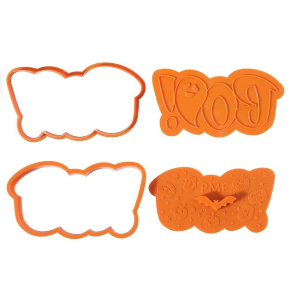 PME Happy Halloween Cookie Cutters & Stamps Set Of 3