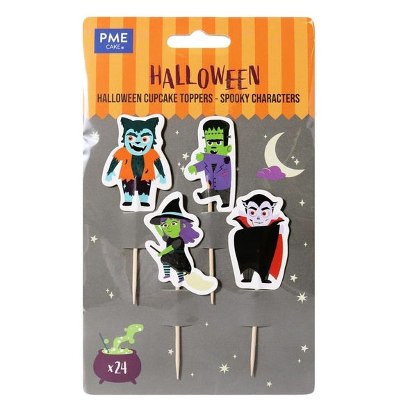 PME Spooky Characters Halloween Cupcake Toppers Set Of 24