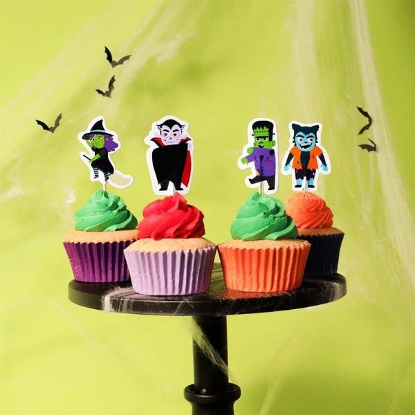 PME Spooky Characters Halloween Cupcake Toppers Set Of 24