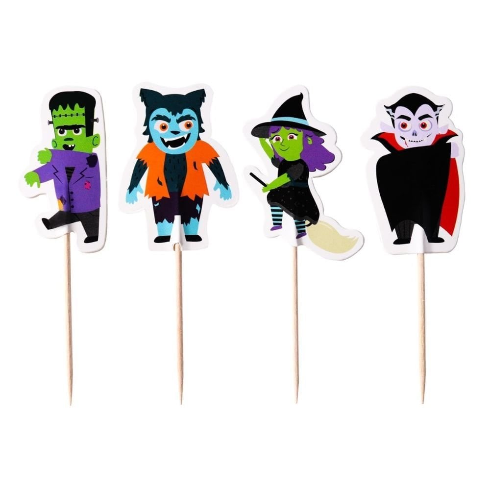PME Spooky Characters Halloween Cupcake Toppers Set Of 24