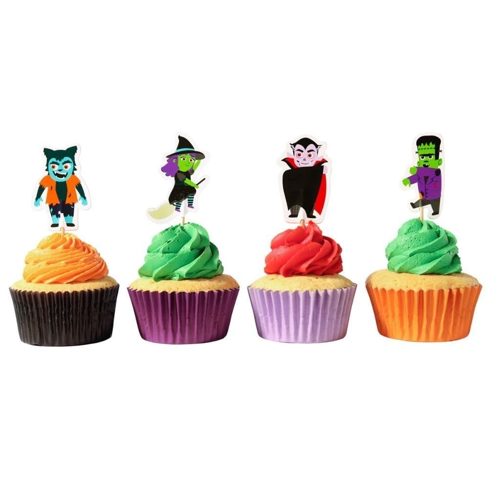PME Spooky Characters Halloween Cupcake Toppers Set Of 24