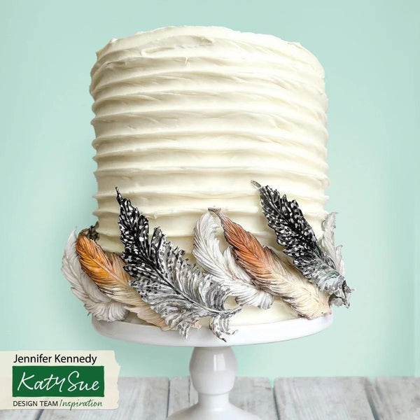 Katy Sue Designs Feathers Silicone Mould & Veiner