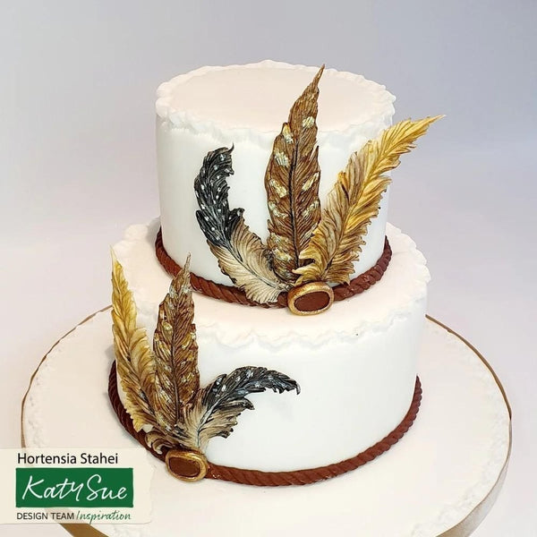 Katy Sue Designs Feathers Silicone Mould & Veiner