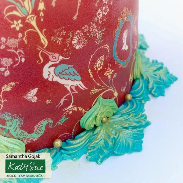 Katy Sue Designs Rococo Corners & Crest Silicone Mould