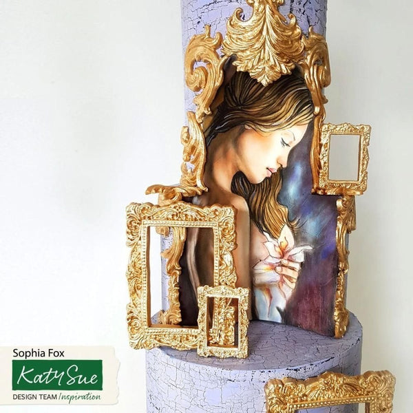 Katy Sue Designs Rococo Corners & Crest Silicone Mould