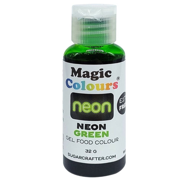 Magic Colours Neon Effect Sugarcraft Gel Colours 32g - Green