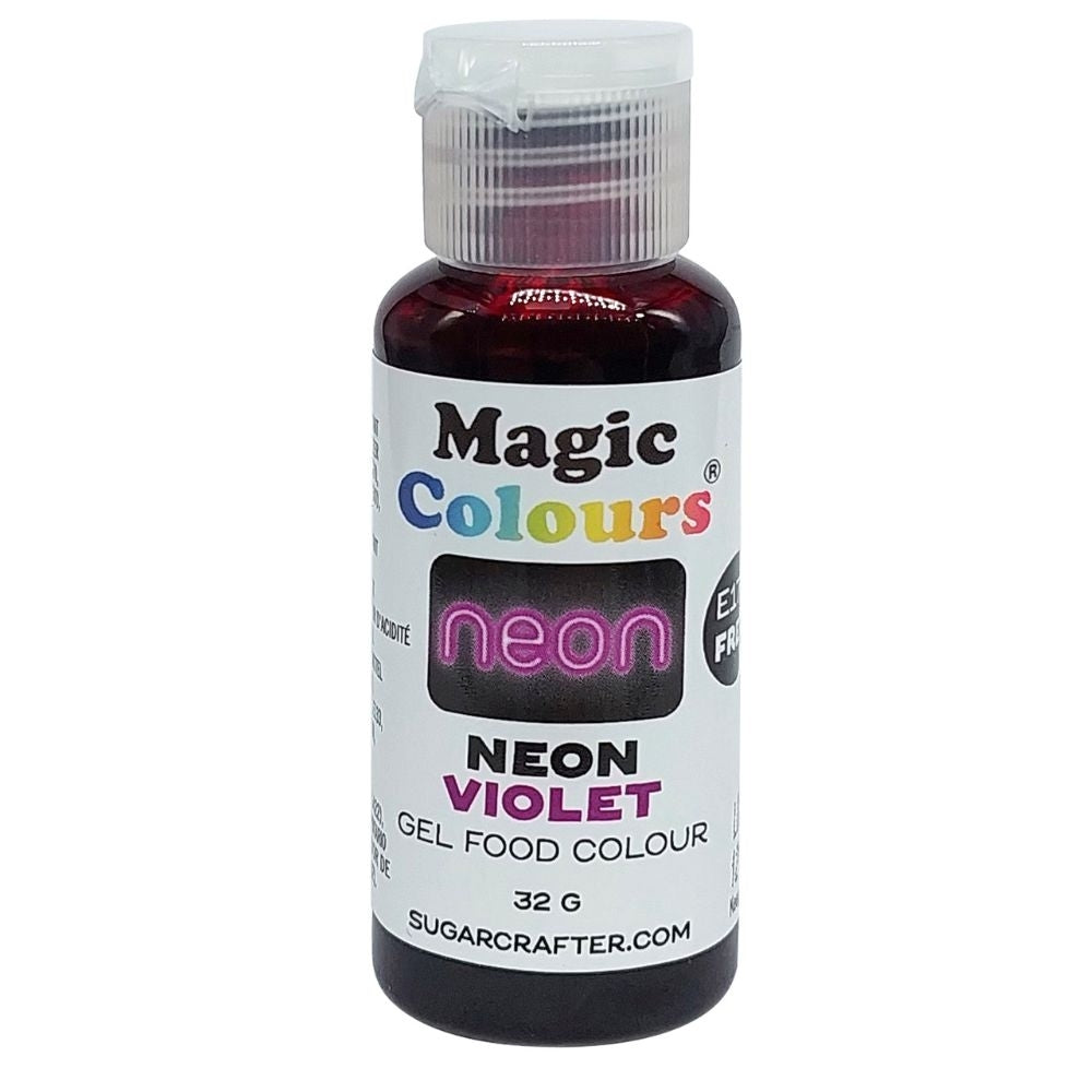 Magic Colours Neon Effect Sugarcraft Gel Colours 32g - Violet