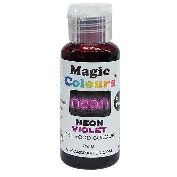 Magic Colours Neon Effect Sugarcraft Gel Colours 32g - Violet