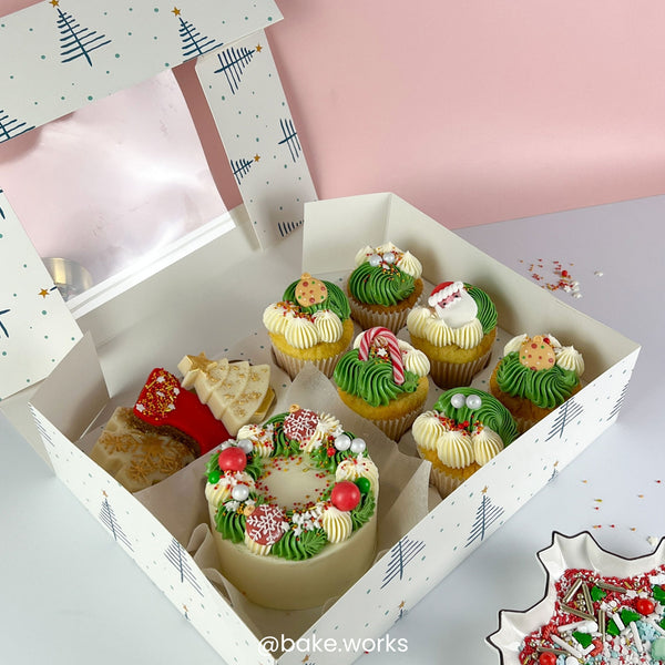 Simply Making Nordic Trees Cupcake Box