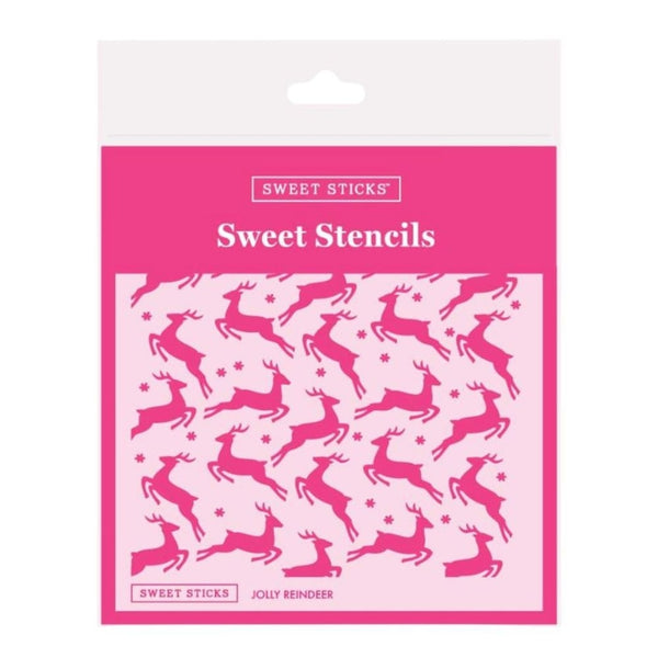 Sweet Sticks Jolly Reindeer Stencil