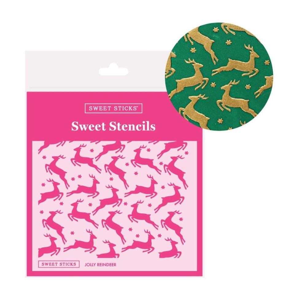 Sweet Sticks Jolly Reindeer Stencil