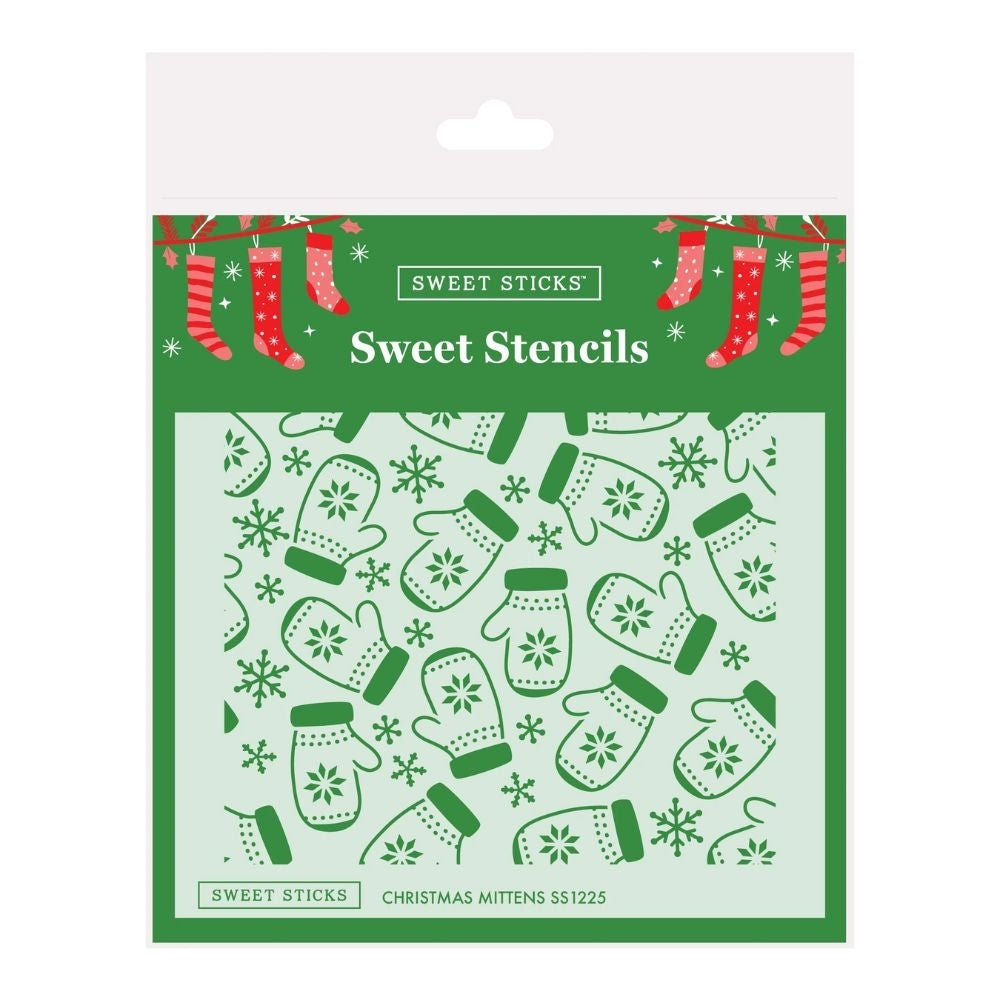 Sweet Sticks Christmas Mittens Stencil