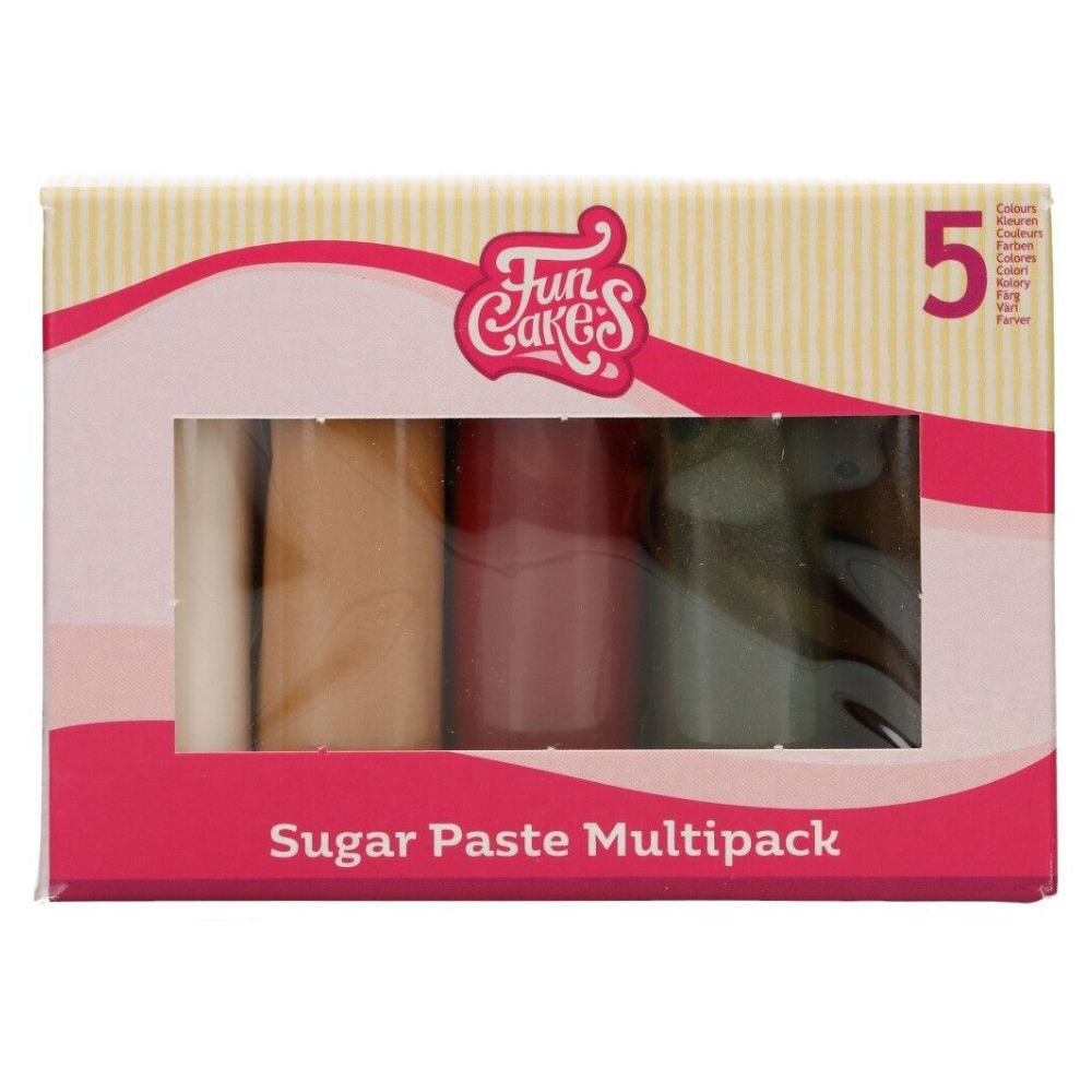 FunCakes LOW DATE - Sparkling Palette - Multipack Sugar Paste 5 x 100g - FunCakes [MARCH 2026]